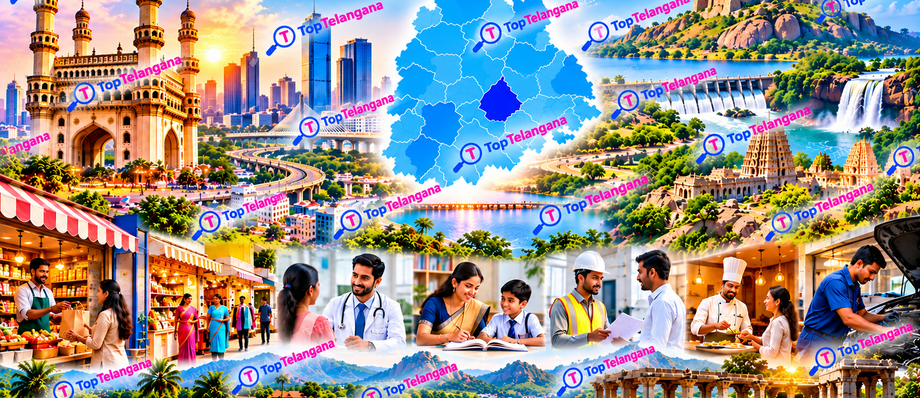 Telangana business directory featuring local businesses, services, districts and landmarks