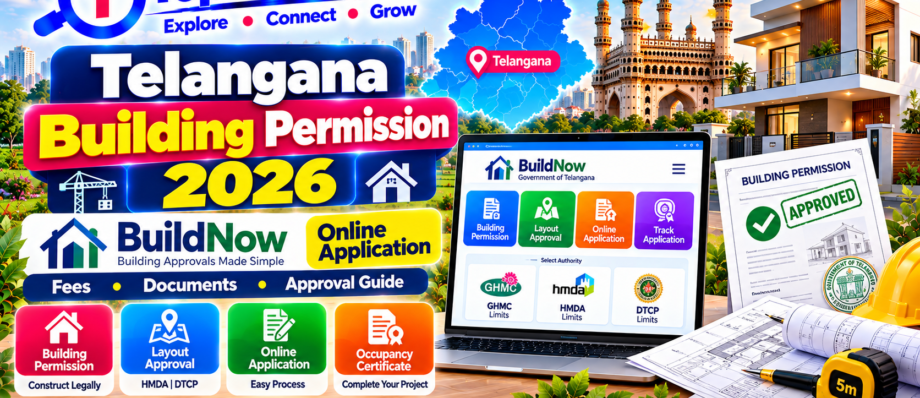 Telangana Building Permission 2026 BuildNow online application and approval guide – TopTelangana