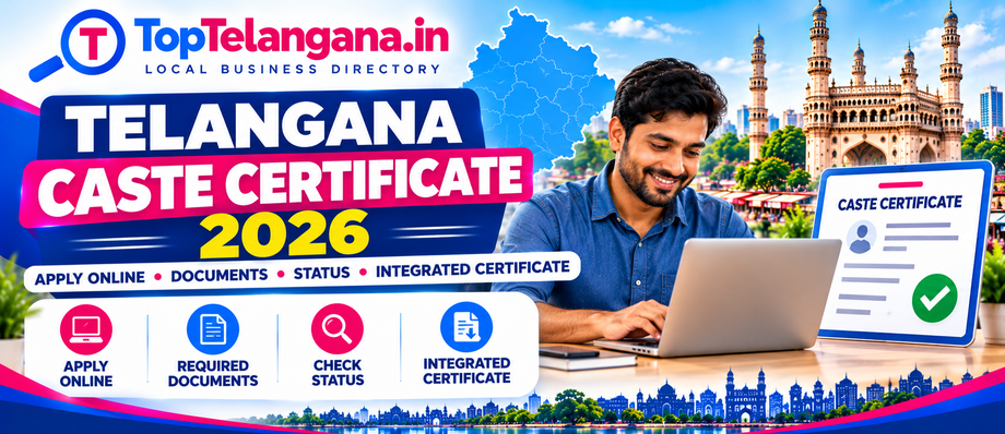 Telangana Caste Certificate 2026 – application, required documents and status