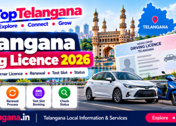 Telangana driving licence online application, learner licence, renewal and test slot guide.