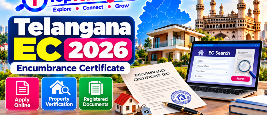 Telangana EC 2026 Encumbrance Certificate guide for property verification and online EC search – TopTelangana