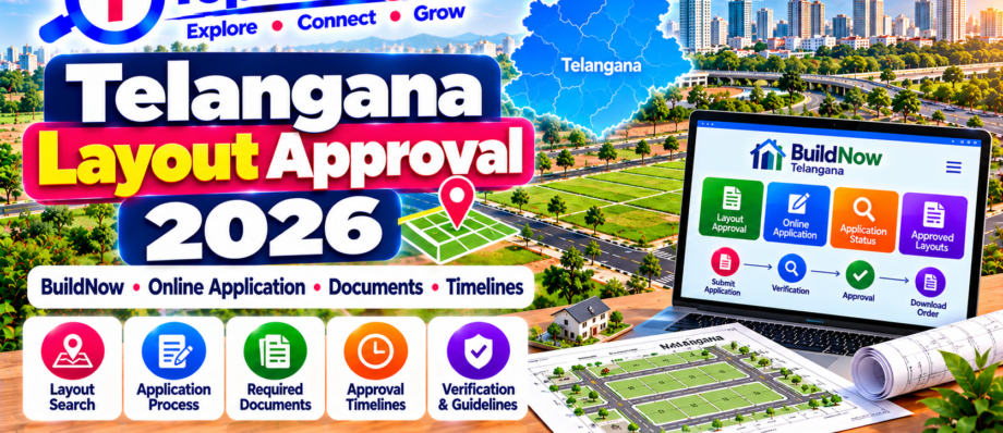 Telangana Layout Approval 2026 BuildNow online application documents and verification guide – TopTelangana