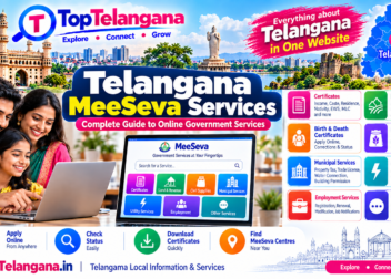Telangana MeeSeva Services complete guide with certificates, land records, ration card and citizen services – TopTelangana