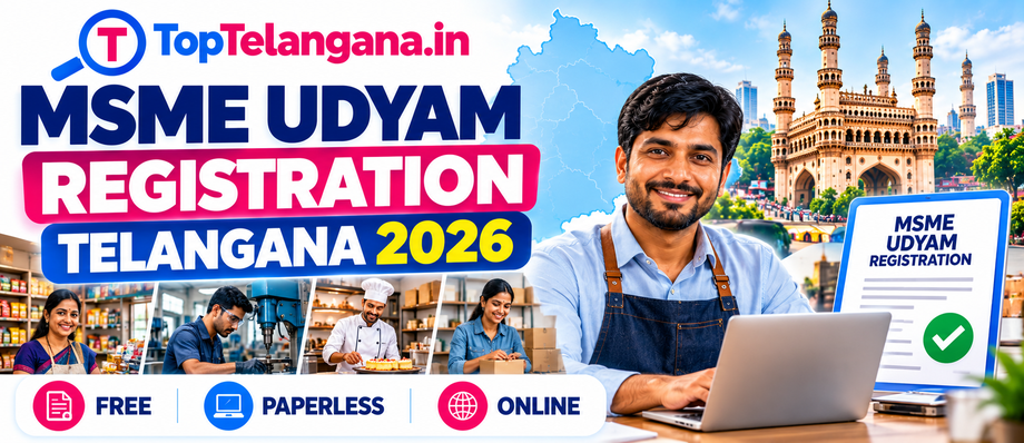MSME Udyam Registration in Telangana 2026 – free online registration and business benefits