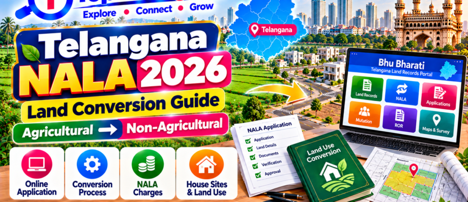 Telangana NALA 2026 agricultural to non-agricultural land conversion guide – TopTelangana