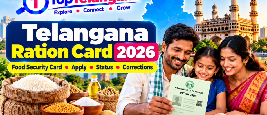 Telangana Ration Card 2026 and Food Security Card guide with application, status and corrections – TopTelangana