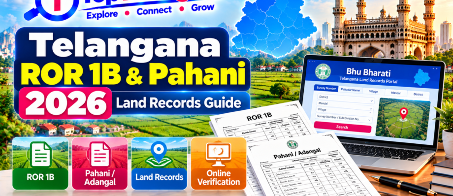 Telangana ROR 1B and Pahani 2026 land records guide with online verification – TopTelangana